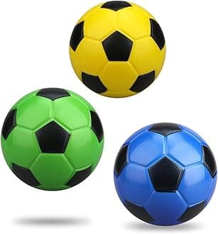 13CM Foam Mini Soccer Balls for Kid Toddler, Soft Squishy Football PU Ball Toy for Goal Set, Indoor Outdoor Sport Gift Christmas Stuffer for Girls Boy