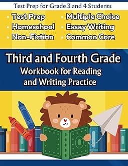 Third and fourth Grade Workbook for Reading and Writing Practice: Test Prep for Grade 3 and 4 Students, homeschoolers, and Teachers (Workbooks for Reading and Writing Excellence, Band 2)