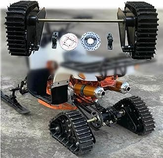 Rear Axle Track Assembly Go Kart Buggy Quad Rear Wheel Axle Shaft Assembly Complete Karting UTV ATV Snow Sand Snowmobile Rear Axle Track Assembly Kit (23.5'' Rear Axle Length)