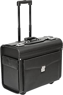 Rolling Pilot Case, Wheeled Executive Luggage, Cabin Suitcase, Flight Case Laptop Bag, Business Travel Bag, Carry-Ons