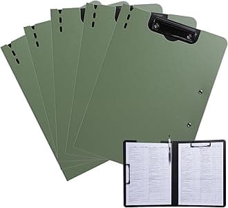 5 Pcs Green Clipboard Folder