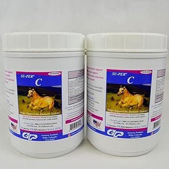 SU-PER C Vitamin C for Horses - Equine Antioxidant & Immune Support Supplement - Horse Vitamins & Minerals Supplement - 2.5 Pounds, (2 Pack)
